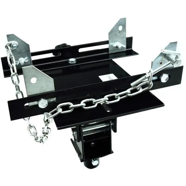 GEKO Transmissiekrikadapter - 600 kg - Veiligheidsketting - Kantelbaar 35° voor/achter