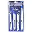 GEKO Zaagbladen set - HCS staal - Bi-metaal - 10 stuks - Voor hout, plastic en metaal