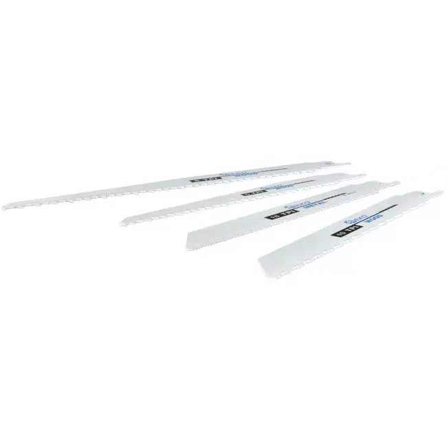 GEKO Zaagbladen set - HCS staal - Bi-metaal - 10 stuks - Voor hout, plastic en metaal