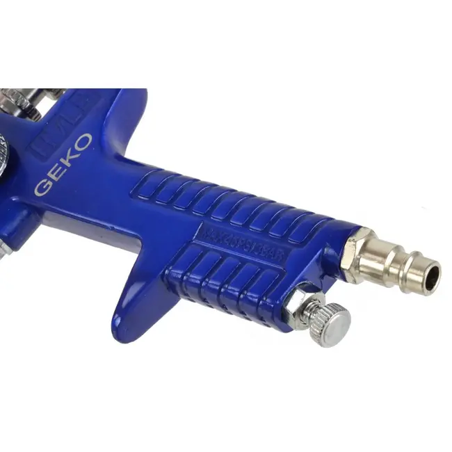 GEKO HVLP verfspuit - 2,5 mm nozzle - aluminium behuizing - verstelbare instellingen
