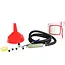 GEKO Zandstraaltank - 19L - Met accessoires - Stabiele constructie - 2,5m slang - Rubberen handgrepen