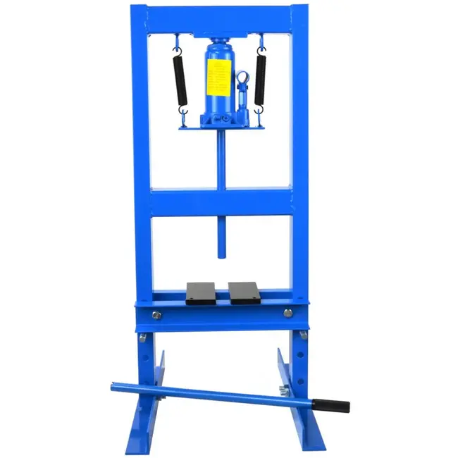 GEKO Hydraulische werkplaatspers - 8 ton - verstelbare werkhoogte - zonder manometer