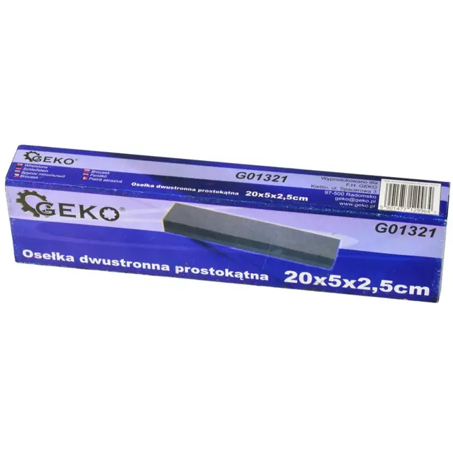 GEKO Slijpsteen - Dubbelzijdig - 20x5x2,5 cm - Voor Precisieslijpen