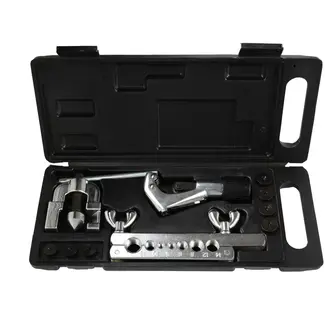 GEKO Flaring gereedschapset - Inclusief pijpsnijder - Voor koper, messing en aluminium - Geschikt voor 1mm dikte