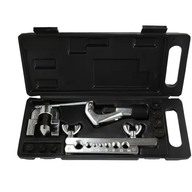 GEKO Flaring gereedschapset - Inclusief pijpsnijder - Voor koper, messing en aluminium - Geschikt voor 1mm dikte