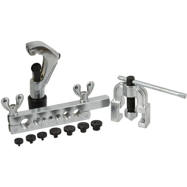 GEKO Flaring gereedschapset - Inclusief pijpsnijder - Voor koper, messing en aluminium - Geschikt voor 1mm dikte