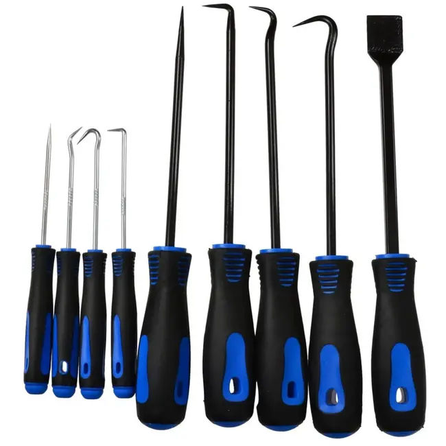 GEKO 9-delige haak- en schroevendraaierset - Antislip handgrepen - Hoogwaardige staal - Diverse lengtes