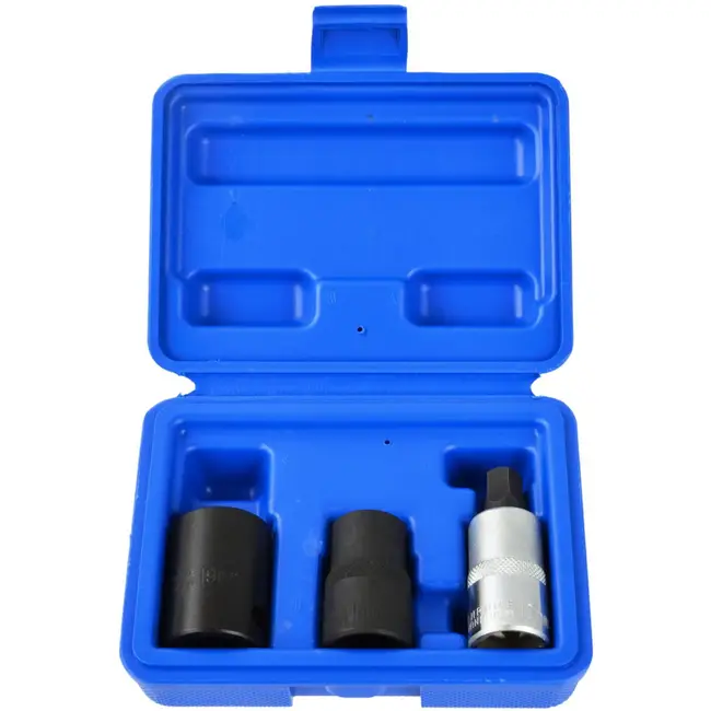 GEKO Dopsleutelset remklauwen - 5-kantig - 3-delig - 14/19/10 mm