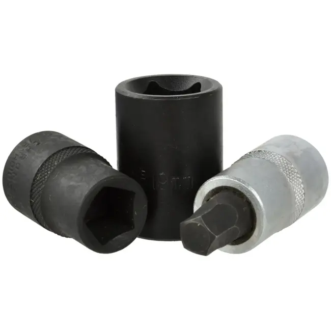 GEKO Dopsleutelset remklauwen - 5-kantig - 3-delig - 14/19/10 mm