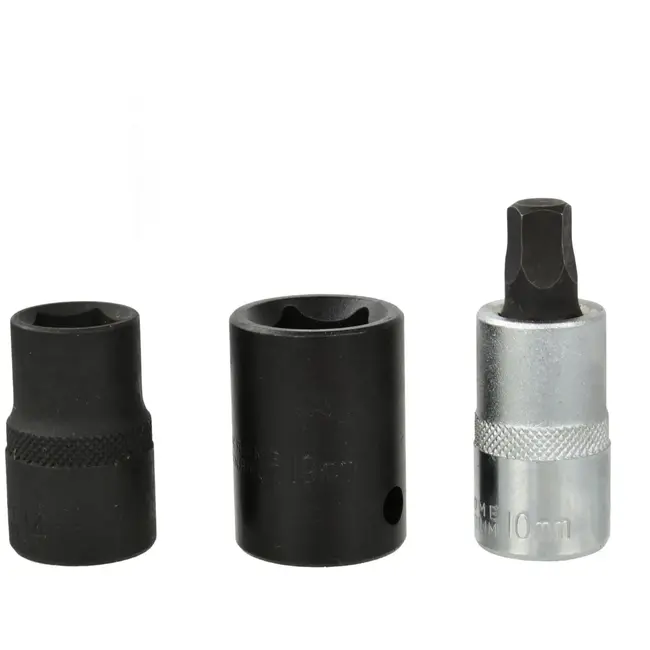 GEKO Dopsleutelset remklauwen - 5-kantig - 3-delig - 14/19/10 mm