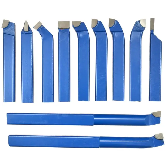 GEKO Draaigereedschap set - 11-delig - Carbide inserts - 16x16 mm - Aluminium koffer