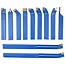 GEKO Draaigereedschap set - 11-delig - Carbide inserts - 16x16 mm - Aluminium koffer