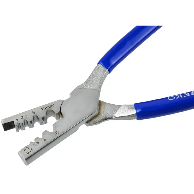 GEKO Kabelkniptang - Crimpbereik 0,5-16 mm² - Kunststof greep - 220 mm lengte