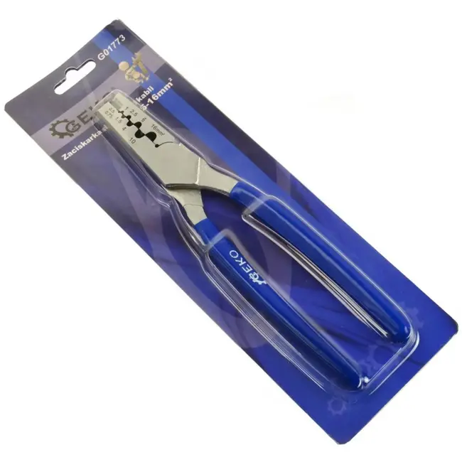 GEKO Kabelkniptang - Crimpbereik 0,5-16 mm² - Kunststof greep - 220 mm lengte