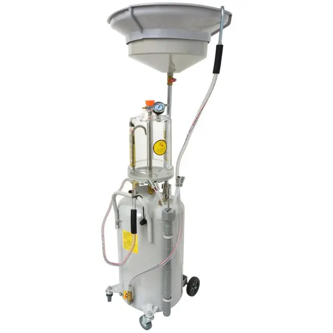 GEKO Olieafzuiger - 80L - Mobiel - Verstelbare opvangpan - Flexibele zuigbuizen