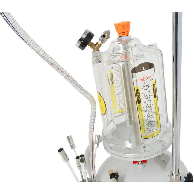 GEKO Olieafzuiger - 80L - Mobiel - Verstelbare opvangpan - Flexibele zuigbuizen