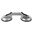GEKO Dubbele zuignap - Aluminium - 115 mm - 70 kg draagkracht