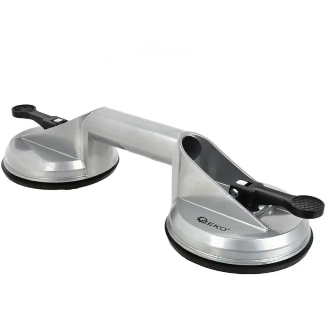 GEKO Dubbele zuignap - Aluminium - 115 mm - 70 kg draagkracht