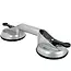 GEKO Dubbele zuignap - Aluminium - 115 mm - 70 kg draagkracht