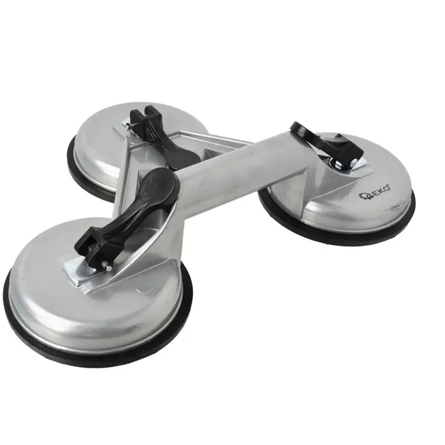 GEKO Drievoudige zuignap - Aluminium - 115 mm - Max. 130 kg draagvermogen