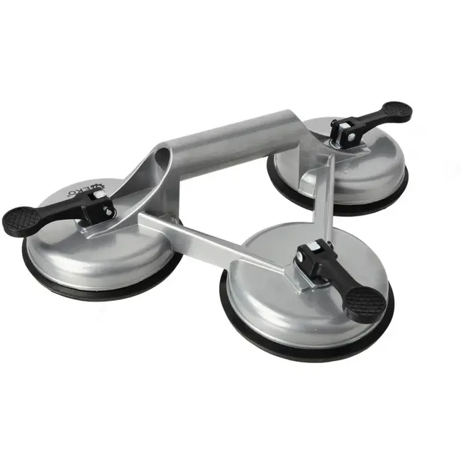 GEKO Drievoudige zuignap - Aluminium - 115 mm - Max. 130 kg draagvermogen