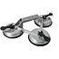 GEKO Drievoudige zuignap - Aluminium - 115 mm - Max. 130 kg draagvermogen