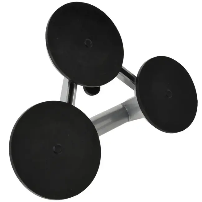 GEKO Drievoudige zuignap - Aluminium - 115 mm - Max. 130 kg draagvermogen