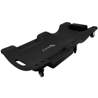 GEKO Lichtgewicht ergonomisch monteursbed met zes zwenkwielen en geïntegreerde gereedschapsvak