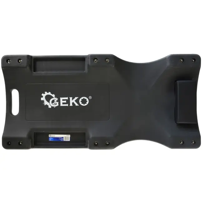 GEKO Lichtgewicht ergonomisch monteursbed met zes zwenkwielen en geïntegreerde gereedschapsvak
