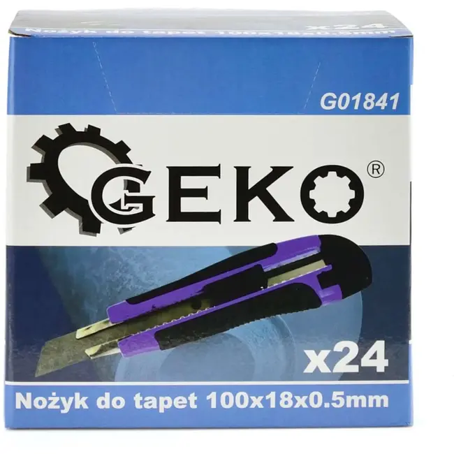 GEKO Universeel mes - 18mm afbreekbaar lemmet - Antislip handgreep - 165mm lengte