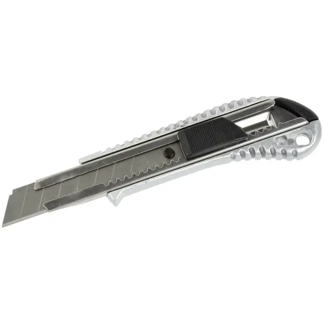 GEKO Aluminium hobbymes - 18mm afbreekmes - Ergonomische grip - 155mm lengte