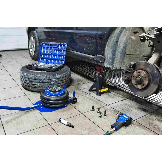 GEKO Ballonkrik - 3 Ton - Verstelbaar 135-400 mm - Versterkt Rubber - Veiligheidsklep