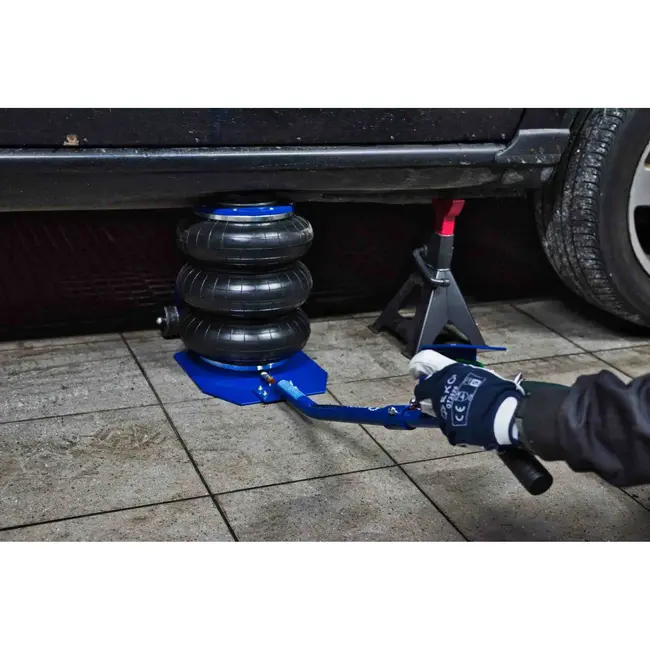 GEKO Ballonkrik - 3 Ton - Verstelbaar 135-400 mm - Versterkt Rubber - Veiligheidsklep