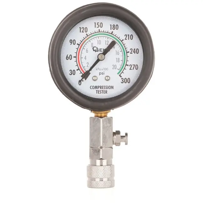 GEKO Compressietester set - max. 20 bar - flexibele slang - 4 schroefdraadmaten