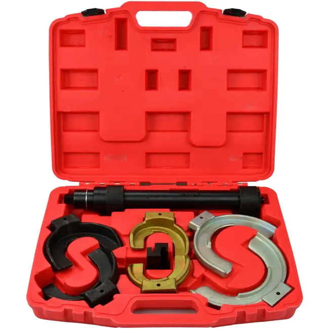 GEKO Vorkveercompressor - Verstelbare Driepuntsgreep - Max. 1500 kg - Geschikt voor McPherson-systeem