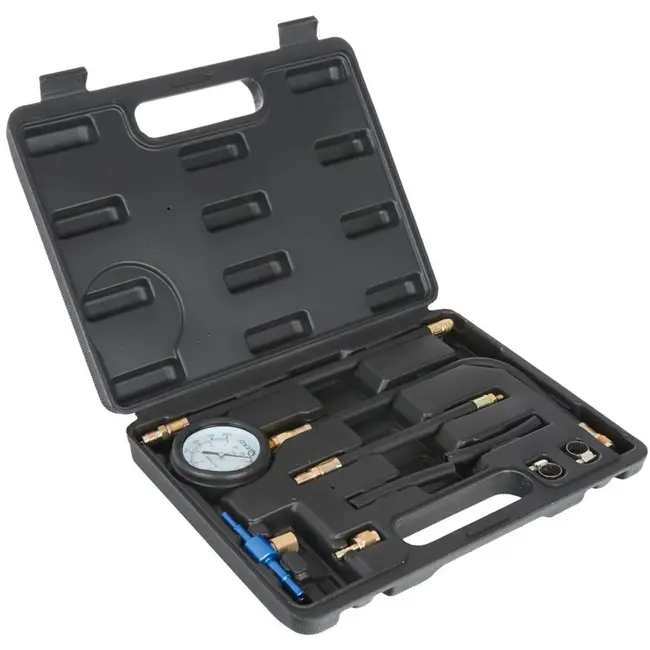 GEKO Olieverbrandingsmeter - Dubbele schaal - 0-7 bar - Inclusief accessoires - 1 kg