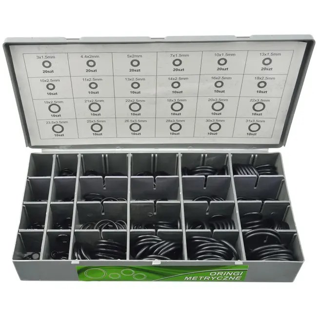 GEKO O-ring assortiment - 900 stuks - HNBR en NBR - Diverse maten - Hoge temperatuur- en slijtvastheid
