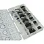 GEKO Circlip assortiment - 18 maten - 300 stuks - 3-32 mm - Praktische opbergdoos