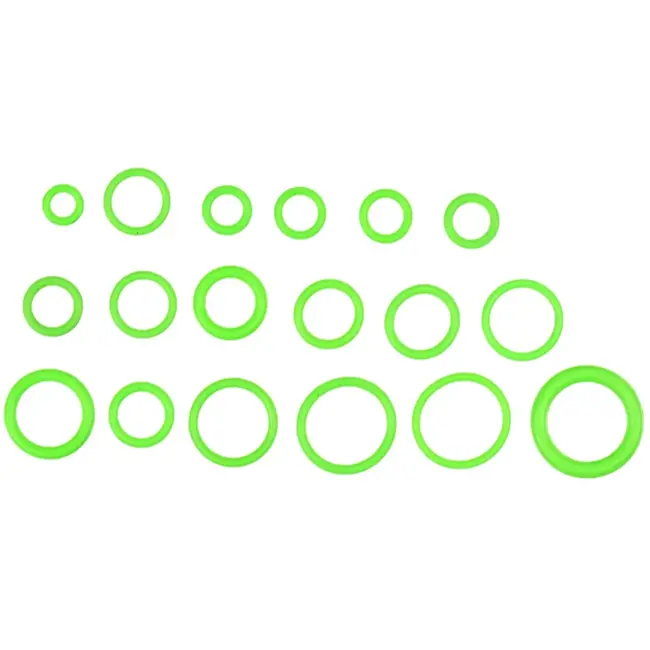 GEKO Groene O-ring set - 270 stuks - Diverse maten - Handige assortimentsdoos
