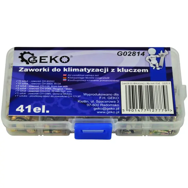 GEKO 41-delige set aircokleppen - veelzijdig - inclusief draaimomentgereedschap