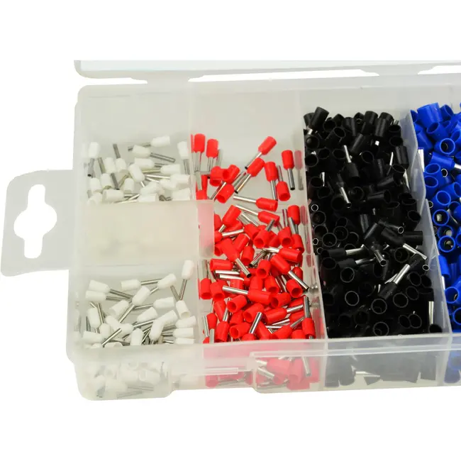 GEKO Assortiment koperen kabelschoenen - 685 stuks - diverse maten en kleuren