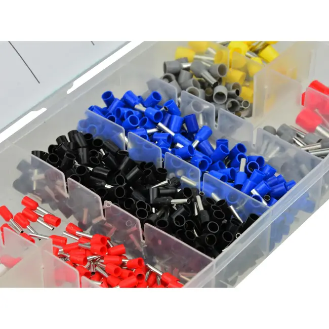 GEKO Assortiment koperen kabelschoenen - 685 stuks - diverse maten en kleuren