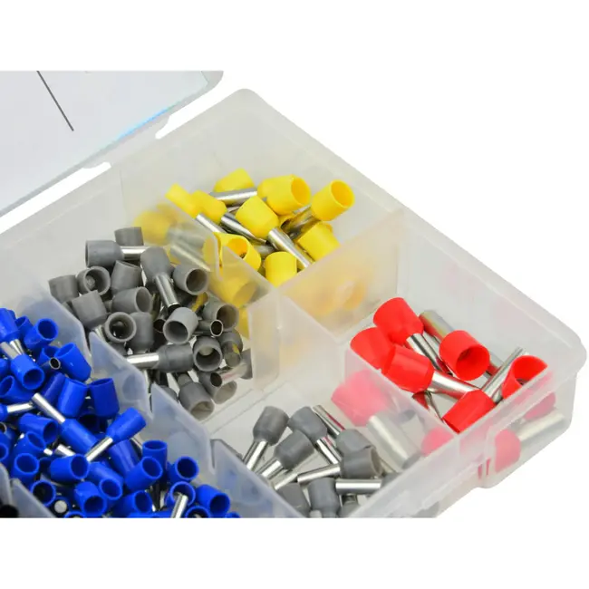 GEKO Assortiment koperen kabelschoenen - 685 stuks - diverse maten en kleuren