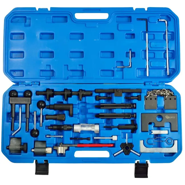 GEKO Grote set motorafstelgereedschap voor VAG-groep benzine- en dieselmotoren