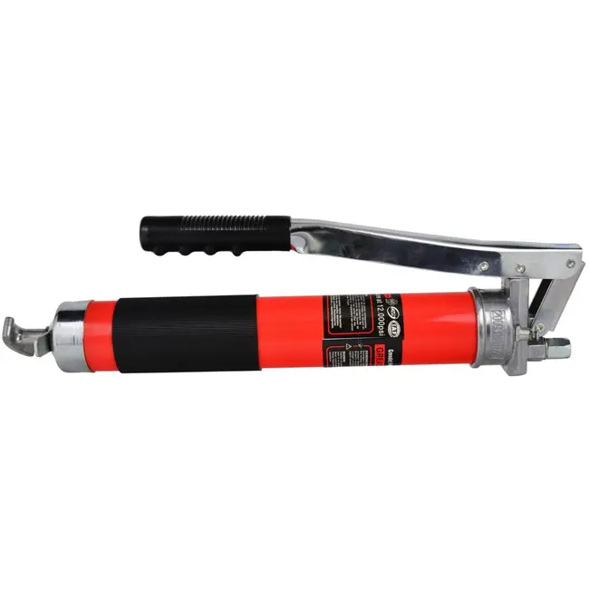 GEKO Handmatige vetspuit - 600 ml - Antislip - Geschikt voor krappe ruimtes - Rood