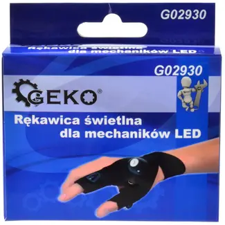GEKO Handschoen met LED-verlichting - Universele maat - Voor nachtelijke activiteiten