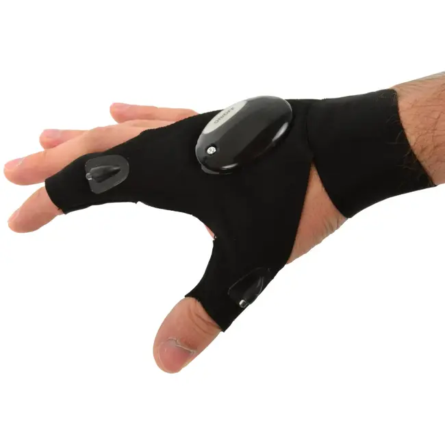 GEKO Handschoen met LED-verlichting - Universele maat - Voor nachtelijke activiteiten
