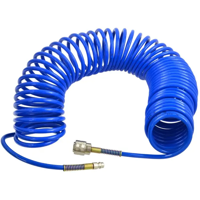 GEKO Luchtslang - PU - 20m - Europese snelkoppelingen - Blauw