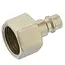 GEKO Luchtsnelkoppeling - 1/2" binnendraad - Messing - 38 mm - 16 bar