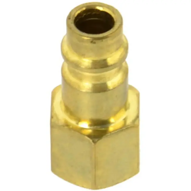 GEKO Koppeling lucht - 1/4" binnendraad - messing nikkel - 33 mm - 16 bar